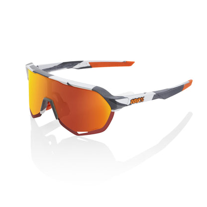 100% S2 - Soft Tact Grey Camo - HiPER Red Multilayer Mirror Lens