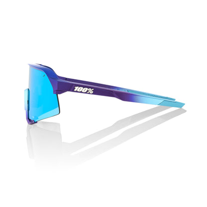 100% S3 - Matte Metallic Into the Fade - Blue Topaz Multilayer Mirror Lens