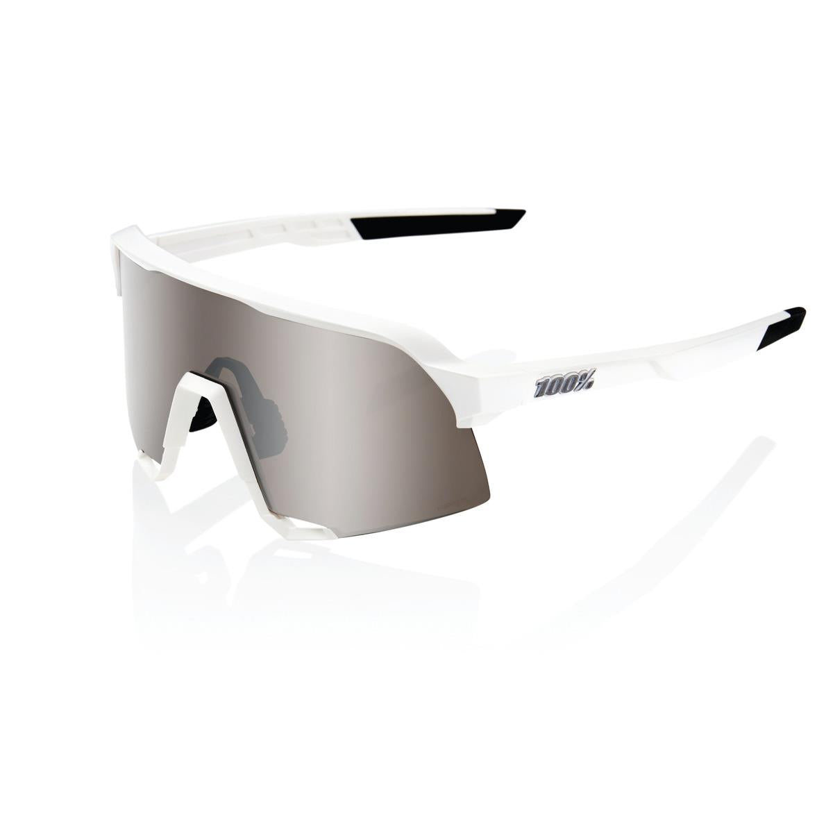 100% S3 - Matte White - HiPER Silver Lens