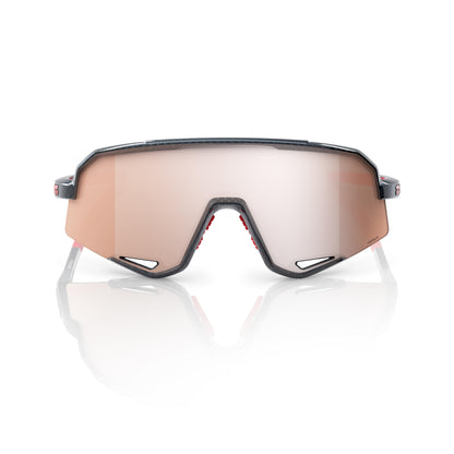 100% Slendale - Gloss Carbon Fiber - HiPER Crimson Silver Mirror Lens