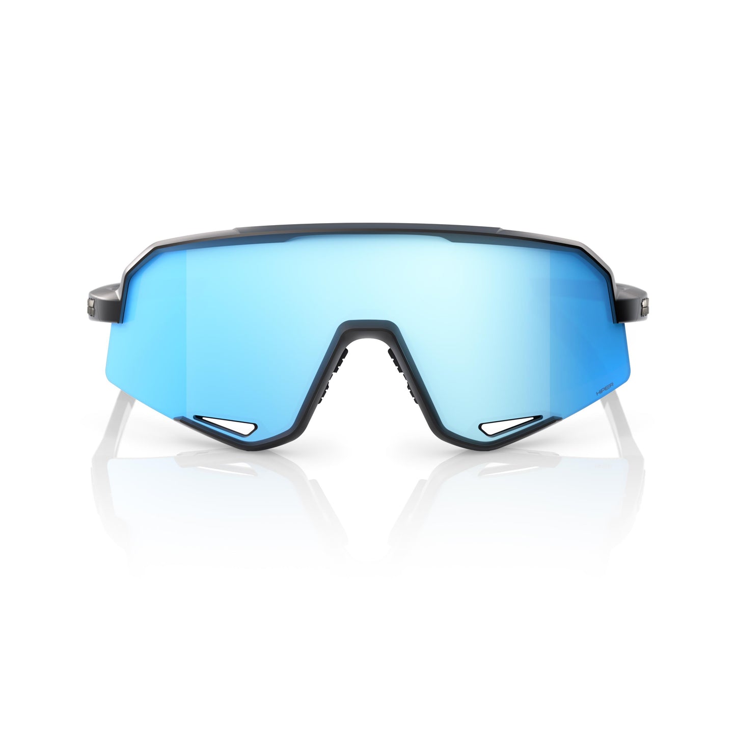 100% Slendale - Matte Black - HiPER Blue Multi Layer Mirror Lens