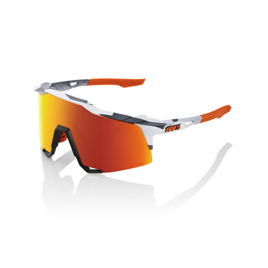 100% Speedcraft - Soft Tact Grey Camo - HiPER Red Multilayer Mirror Lens