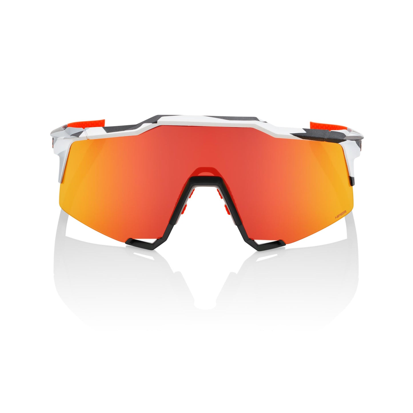 100% Speedcraft - Soft Tact Grey Camo - HiPER Red Multilayer Mirror Lens