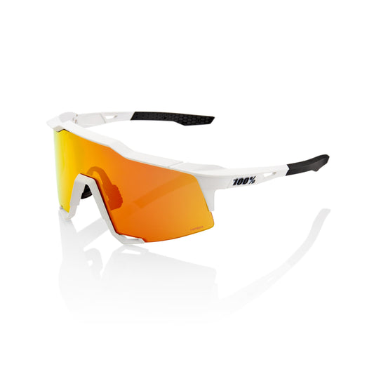 100% Speedcraft - Soft Tact Off White - HiPER Red Multilayer Mirror Lens