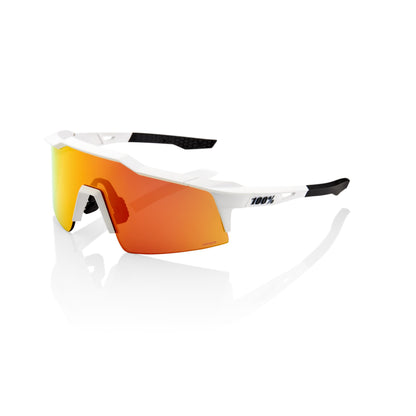 100% Speedcraft SL - Soft Tact Off White - HiPER Red Multilayer Mirror Lens