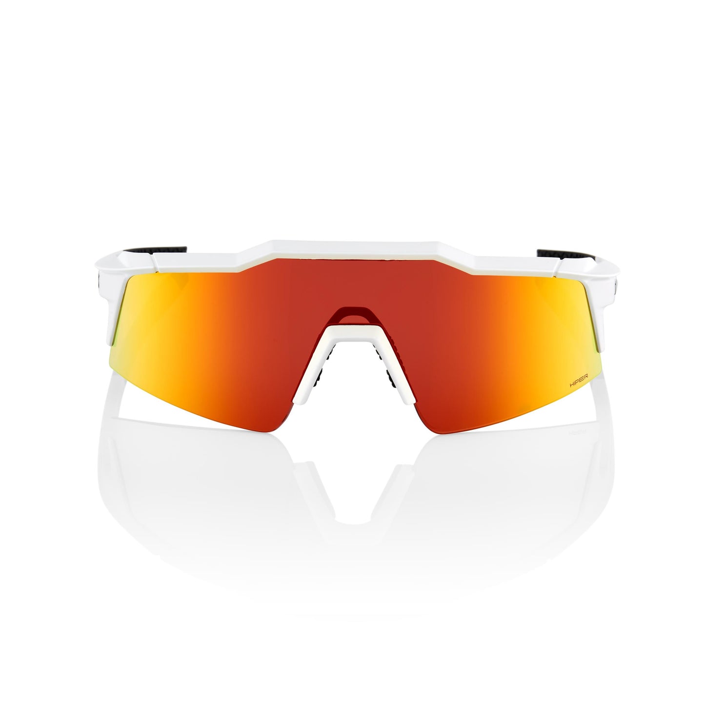 100% Speedcraft SL - Soft Tact Off White - HiPER Red Multilayer Mirror Lens