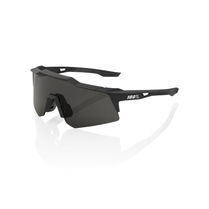 100% Speedcraft XS - Soft Tact Black - Smoke Lens