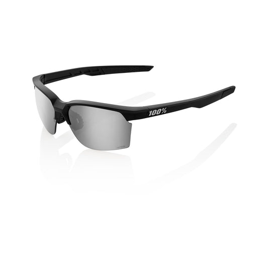 100% Sportcoupe - Matte Black - HiPER Silver Mirror Lens