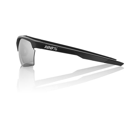 100% Sportcoupe - Matte Black - HiPER Silver Mirror Lens