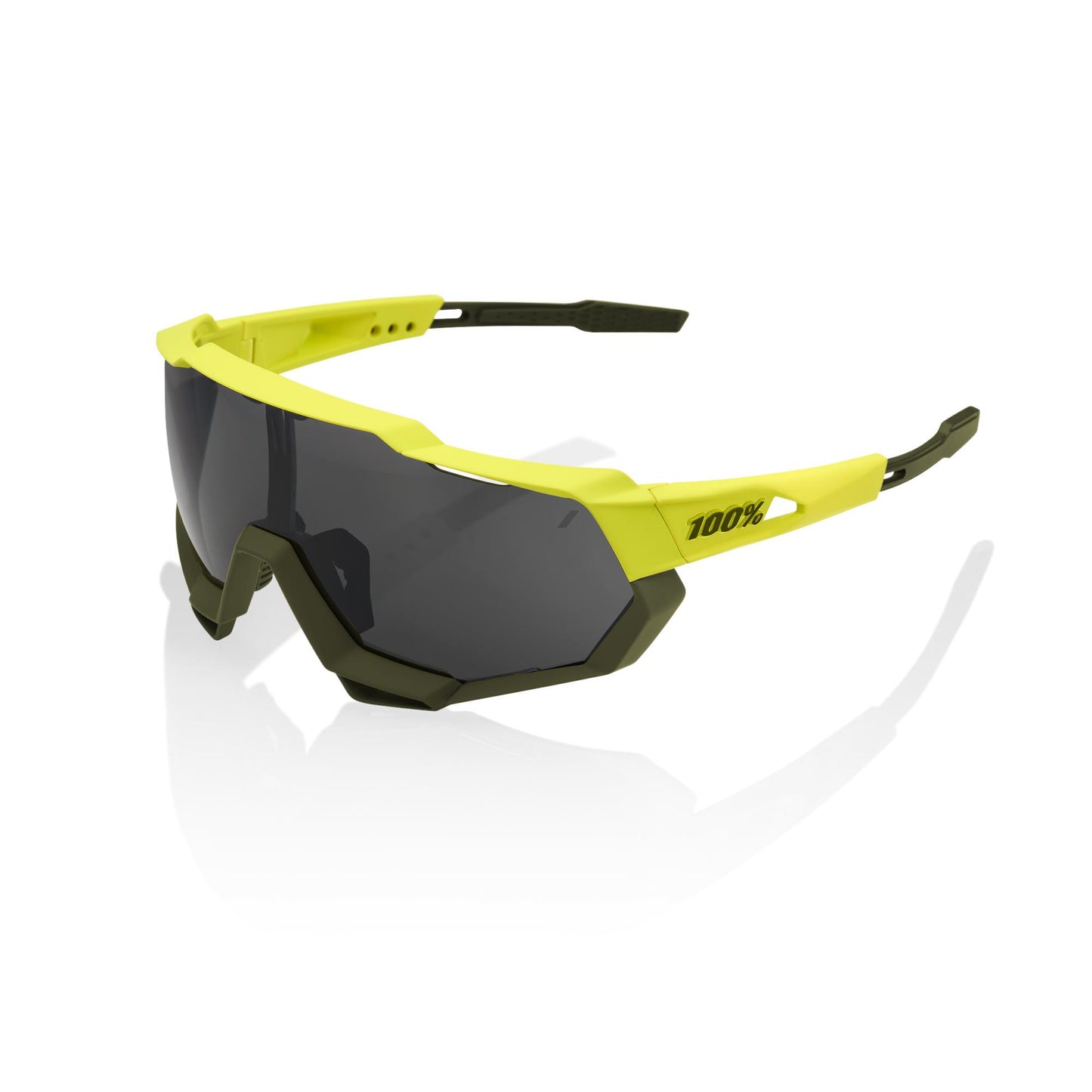 100% Speedtrap - Soft Tact Banana - Black Mirror Lens