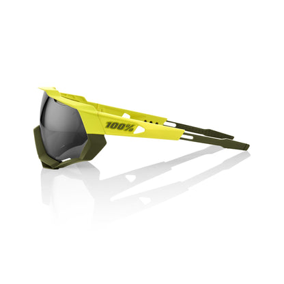 100% Speedtrap - Soft Tact Banana - Black Mirror Lens