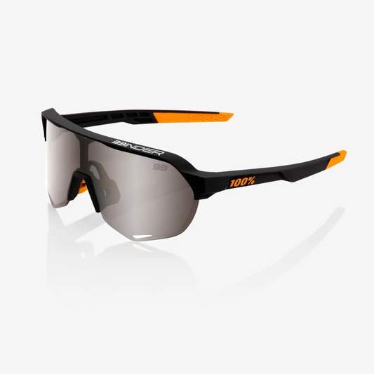 100% S2 - BRAD BINDER SE BLACK - SILVER MIRROR LENS