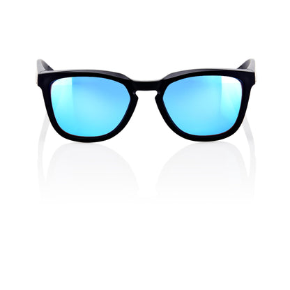 100% Hudson - Matte Black - HiPER Blue Miltilayer Mirror Lens