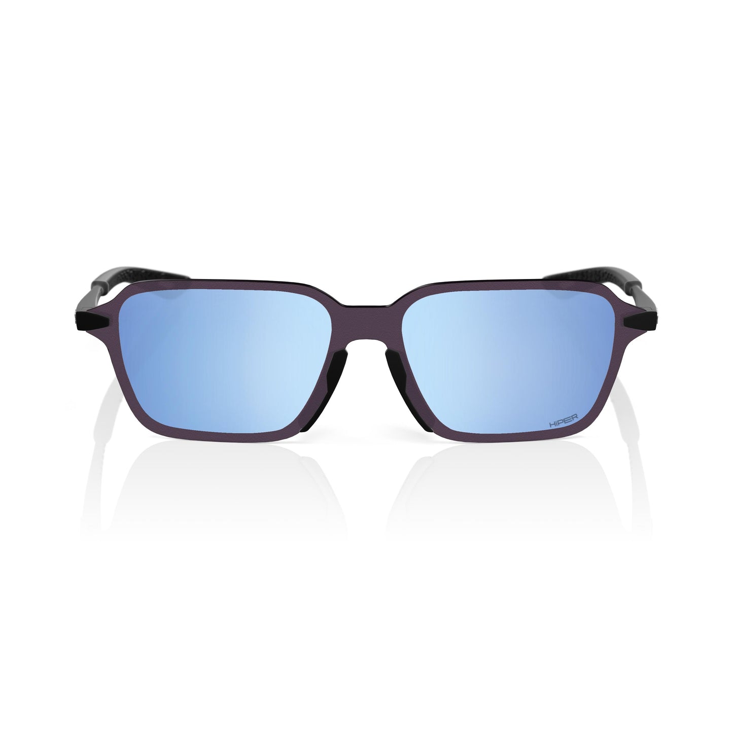 100% Legere Trap - Soft Tact Black - HiPER Blue Multilayer Mirror Lens