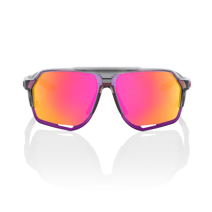 100% Norvik - Polished Translucent Grey (Tokyo Night) - Purple Multilayer Mirror Lens