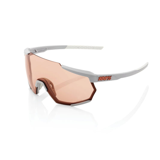 100% Racetrap Soft Tact Stone Grey - HiPER Coral Lens